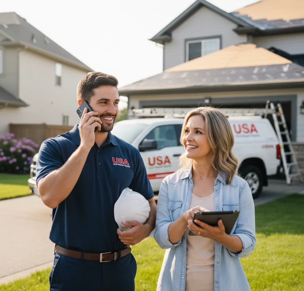 USA Roof Repair Experts customer support in Comstock